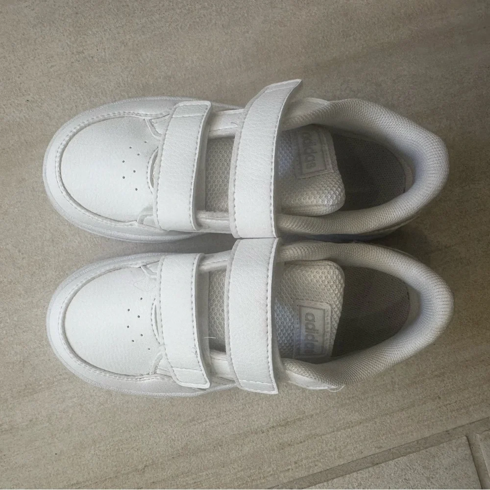 Adidas ミ Kids Grand Court 2.0 Sneakers ミ Cloud White Iridescent ミ 10.0 Girl Boy - Picture 3 of 5